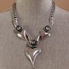 Three Hearts Design Necklace